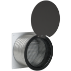 Luchttoevoer set Ø125mm (zwart)