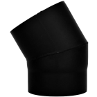 Dikwandige bocht Ø150mm – 30° (zwart)