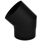 Dikwandige bocht Ø150mm – 45° (zwart)