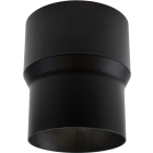 Charlton & Jenrick verloopstuk Ø126mm naar Ø130mm (zwart)
