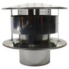 Holetherm enkelwandige trekkap met gaas Ø200mm