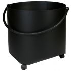 Houtbak rond op wieltjes