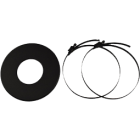 Rozet + klemmen voor flex pijp Ø100mm