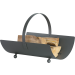 Houtbak halfrond met handvat (antraciet)