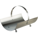 Houtbak halfrond met handvat (RVS)