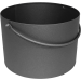 Houtbak rond met handvat (antraciet)