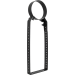 Muurbeugel voor dubbelwandig Ø100/150mm – verstelbaar tot 40 cm (zwart)