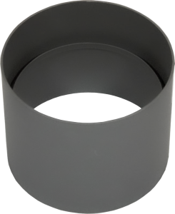 Dikwandig aansluitstuk voor kachel Ø120mm - met condensring (grijs)