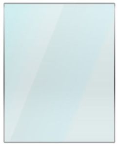 Rechthoekige glazen vloerplaat 80 x 100 cm