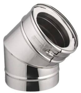 Dubbelwandige bocht Ø150/200mm – 45º