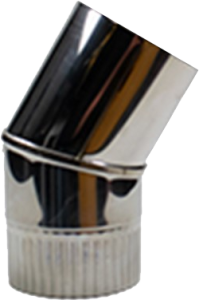 Enkelwandige RVS bocht Ø250mm – 30°