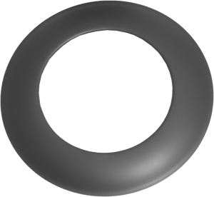 Dikwandig rozet Ø120mm – smal (grijs)