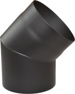 Dikwandige bocht Ø125mm – 45° (zwart)
