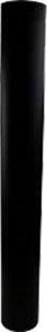 Enkelwandige RVS pijp Ø130mm – 100cm (zwart)