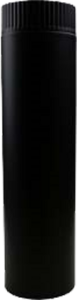 Enkelwandige RVS pijp Ø130mm – 50cm (zwart)