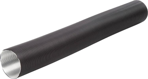 Flexibele pijp voor luchttoevoer Ø125mm (zwart)