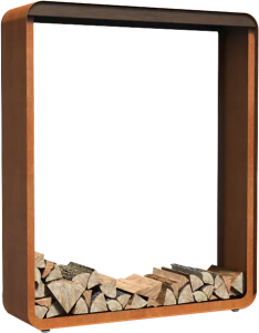 Forno Serra staande houtopslag groot (roest)