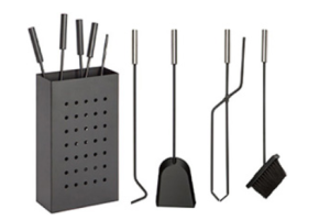 Haardstel 4-delig vesuvius