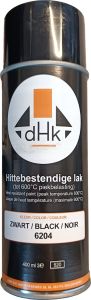 Hittebestendige lak zwart 6204