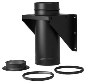 Holetherm dubbelwandige stoelconstructie Ø100/150mm (zwart)