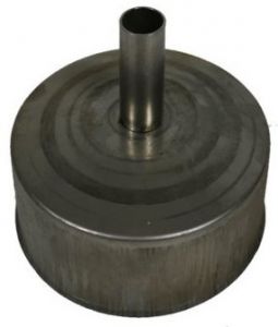 Holetherm deksel met condens-afvoer voor enkelwandig T-stuk Ø125mm