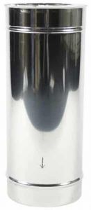 Holetherm dubbelwandige pijp Ø100/150mm – 50cm (zwart)