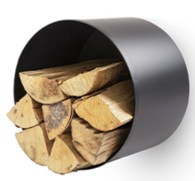 Houtbak rond hangend