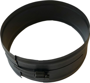 Klemband voor dubbelwandig Ø150/200mm (zwart)