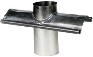 Loodslab voor dubbelwandig Ø150/200mm – nok