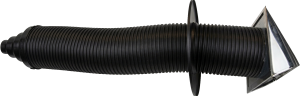 Luchttoevoer set Ø125mm (zwart)