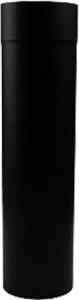 Dikwandige RVS paspijp Ø150mm – 50cm (zwart)