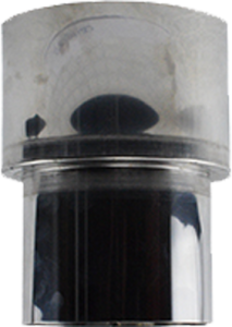 RVS verloopstuk recht Ø149mm naar Ø180mm