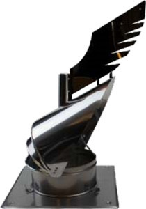 Rotowent trekkap Ø250mm – montageplaat