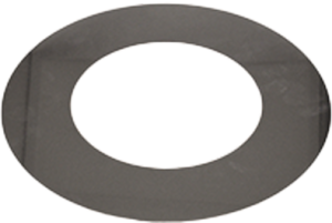 Enkelwandig RVS rozet Ø130mm