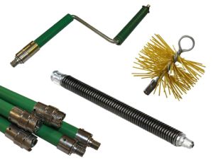 Bolveegset nylon Ø130mm met stok