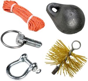 Bolveegset nylon Ø100mm met touw