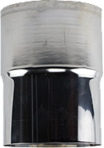 RVS verloopstuk Ø119mm naar Ø130mm